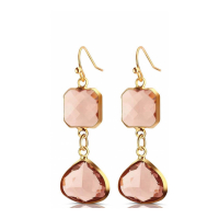 Liv Oliver Boucles d'oreilles 'Double Drop' pour Femmes