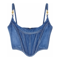 Versace Women's 'Medusa 95 Denim' Corset Top