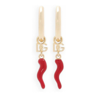 Dolce&Gabbana Boucles d'oreilles 'Dg Horn Drop Hoop' pour Femmes