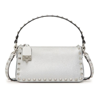 Valentino Garavani Women's 'Small Rockstud Metallic' Top Handle Bag