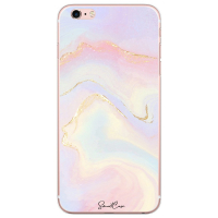 Smartcase Étui pour téléphone 'Clear Soft Pastel Marble' pour iPhone 6/7/8/SE2020