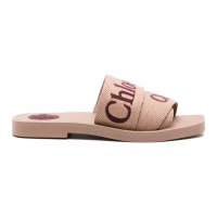 Chloé 'Woody Logo-Embroidered' Badesandale für Damen