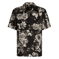 Dolce&Gabbana Men's 'Floral-Print' Short sleeve shirt