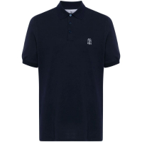 Brunello Cucinelli Polo 'Logo-Print' pour Hommes