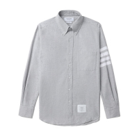 Thom Browne Men's '4-Bar Solid Rwb Stripe' Shirt