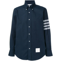 Thom Browne Men's '4-Bar Solid Rwb Stripe' Shirt