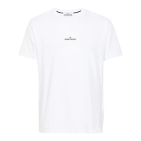 Stone Island T-shirt 'Logo-Print' pour Hommes