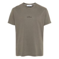 Stone Island T-shirt 'Logo-Print' pour Hommes