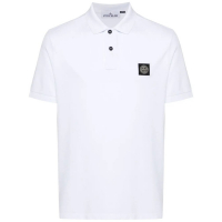 Stone Island Men's 'Compass-Badge Piqué' Polo Shirt