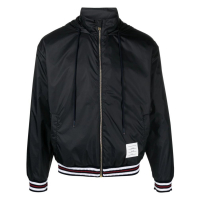 Thom Browne Men's 'Logo-Patch Ripstop Lightweight' Jacket