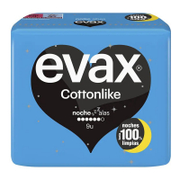 Evax 'Cottonlike' Night Pads - 9 Pieces