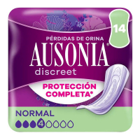 Ausonia 'Discreet' Incontinence Pads - Normal 14 Pieces