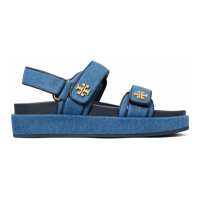 Tory Burch Women's 'Kira Touch-Strap Denim' Sandals