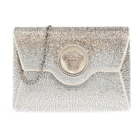 Versace Women's 'La Medusa Crystal-Embellishment Envelope' Clutch Bag