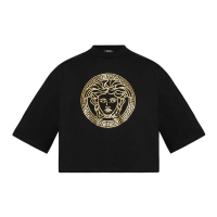 Versace T-shirt 'Logo-Print' pour Femmes