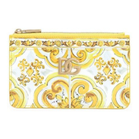 Dolce&Gabbana Women's 'Majolica-Print' Card Holder