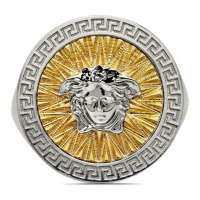 Versace Men's 'Icon Crystal-Embellished' Ring