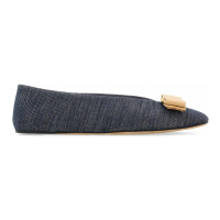 Salvatore Ferragamo Women's 'Vara Denim' Ballerinas