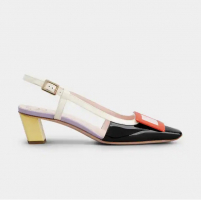 Roger Vivier Women's 'Belle Vivier Covered Buckle' Slingback Pumps