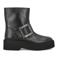 Roger Vivier Women's 'Buckle Detailed Round Toe' Ankle Boots