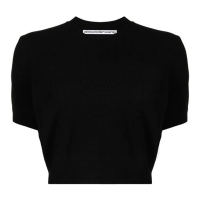 Alexander Wang Women's 'Logo-Embossed' Crop Top