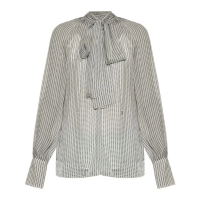 Givenchy Women's 'Gathered-Tie' Long Sleeve Blouse