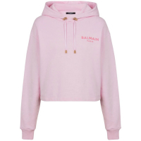 Balmain Women's 'Flocked-Logo' Hoodie