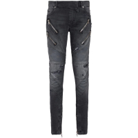 Balmain Jeans skinny 'Panelled Distressed' pour Hommes