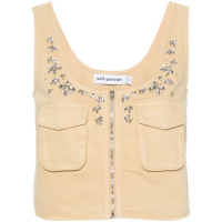 Self Portrait Gilet 'Crystal-Embellished' pour Femmes