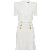 Balmain 'Button-Embellished' Mini Kleid für Damen