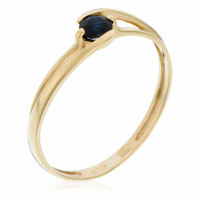 Oro Di Oro Bague 'Vague Solitaire' pour Femmes