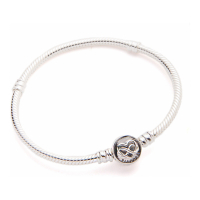 Pandora Women's 'Moments Heart Infinity Clasp Snake' Bracelet