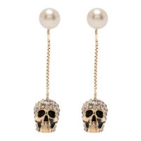 Alexander McQueen Boucles d'oreilles 'Pave Skull' pour Femmes