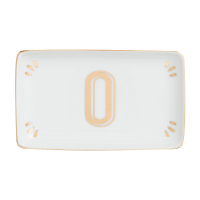 Bitossi 'Rectangular Letter O' Tablett - 10 x 16.5 cm