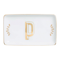 Bitossi 'Rectangular Letter P' Ablagefach - 10 x 16.5 cm