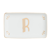 Bitossi 'Rectangular Letter R' Tablett - 10 x 16.5 cm