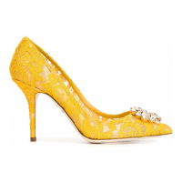 Dolce&Gabbana Women's 'Rainbow Lace Brooch-Detail' Pumps