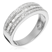 Maison de la Joaillerie Bague 'Kiss Baguette' pour Femmes