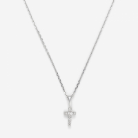 Maison de la Joaillerie Women's 'Mini Croix' Pendant with chain