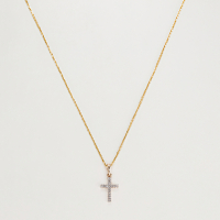 Maison de la Joaillerie Women's 'Croix Du Bonheur' Pendant with chain