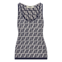 Fendi Women's 'FF Ribbed' Tank Top