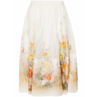 Zimmermann Women's 'Tranquillity Floral-Print' Midi Skirt