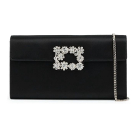 Roger Vivier Pochette 'Flower Strass Buckled' pour Femmes