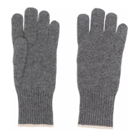 Brunello Cucinelli Gants 'Ribbed Knit' pour Hommes