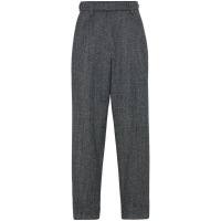 Brunello Cucinelli Women's 'Herringbone-Pattern Tailored' Trousers