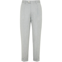 Brunello Cucinelli Pantalon 'Pressed-Crease' pour Hommes