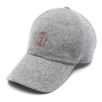 Brunello Cucinelli Casquette 'Logo-Embroidered' pour Hommes