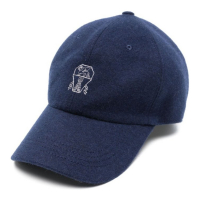 Brunello Cucinelli Casquette 'Logo-Embroidered' pour Hommes