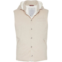 Brunello Cucinelli Gilet 'Padded Hooded' pour Hommes