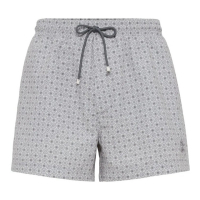 Brunello Cucinelli Men's 'Graphic-Print' Swimming Shorts